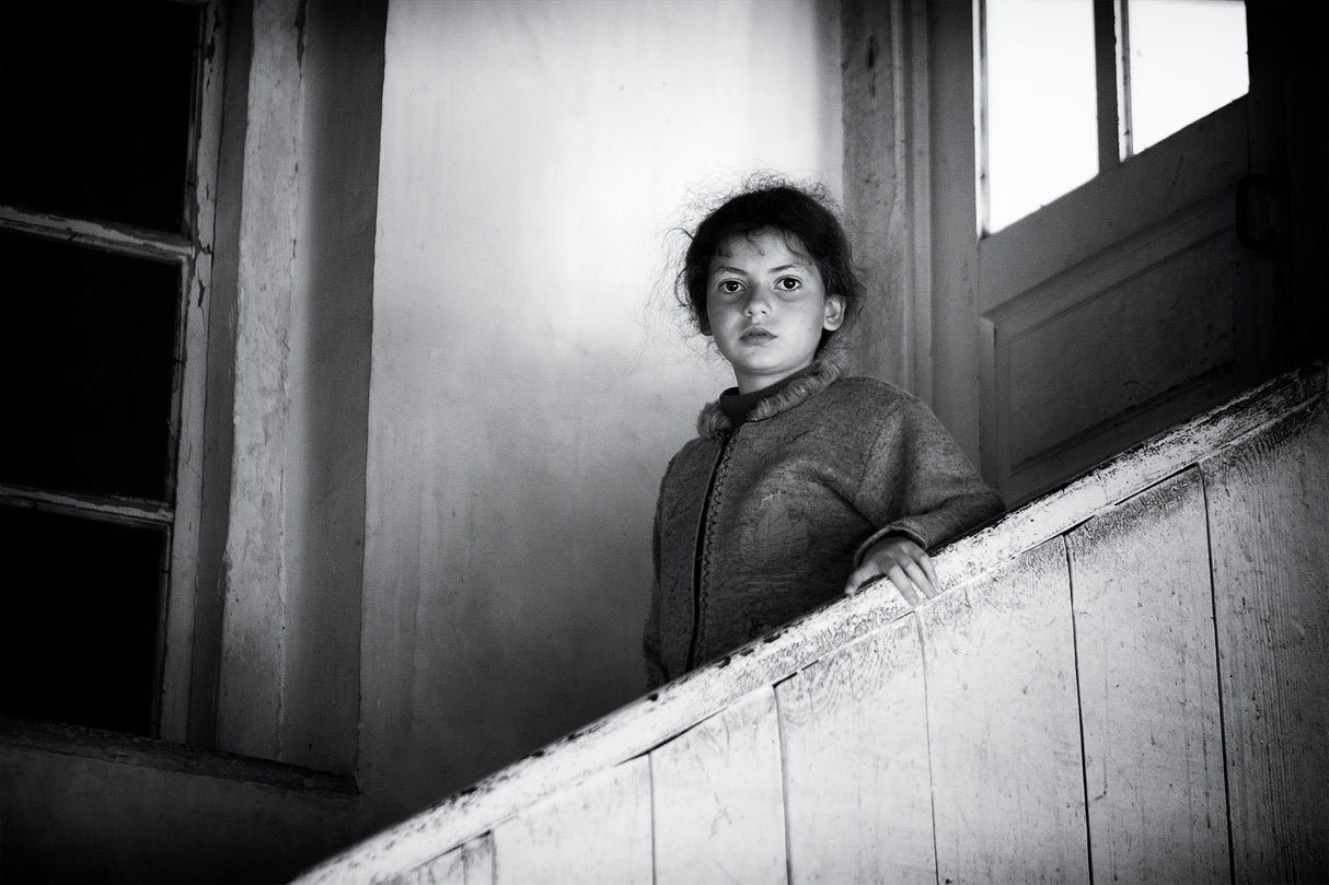 On the stairs Poster och Canvastavla