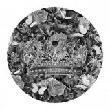 Destiny Blooms &amp; Crown Black &amp; White Poster och Canvastavla