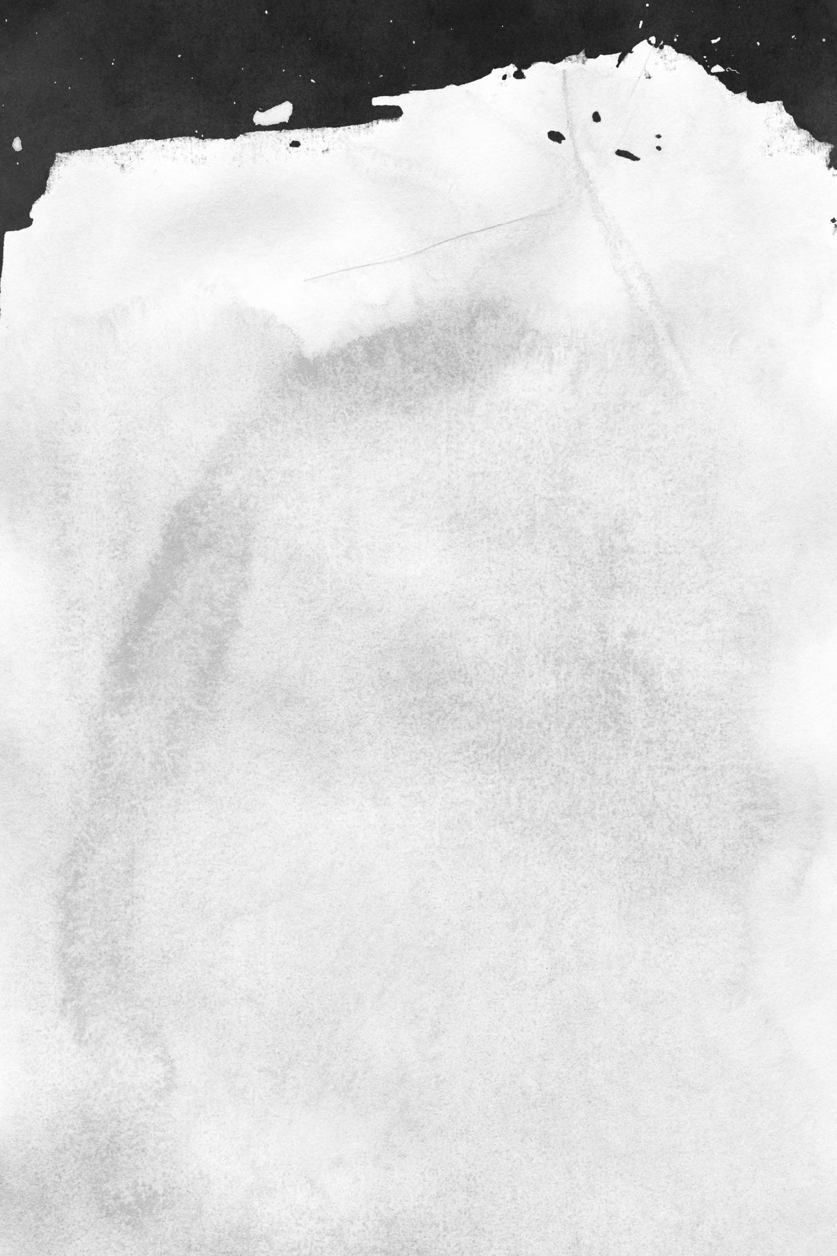 Minimal Landscape Black and White 01 Poster och Canvastavla