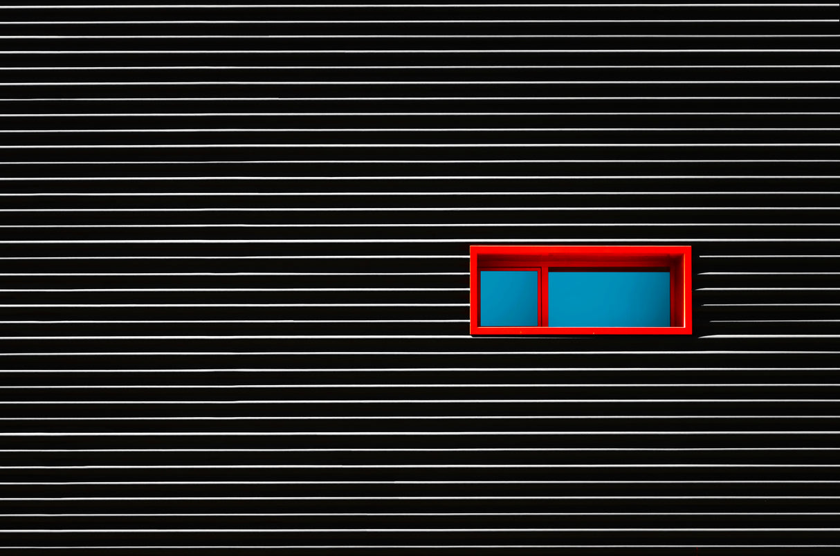 Red Window Poster och Canvastavla