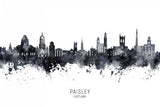Paisley Scotland Skyline Poster och Canvastavla