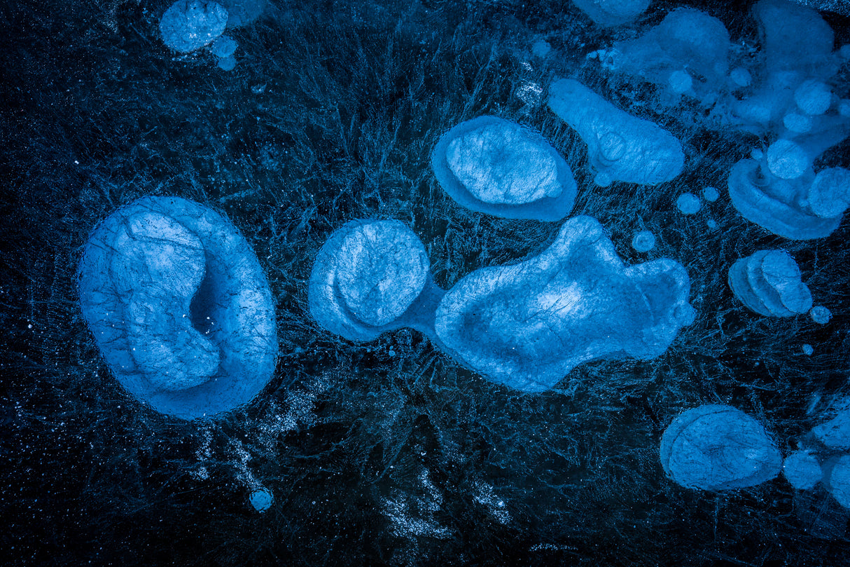 Frozen Methane Bubbles Poster och Canvastavla