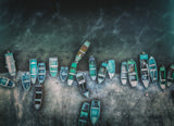 boat parking Poster och Canvastavla