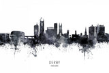 Derby England Skyline Poster och Canvastavla