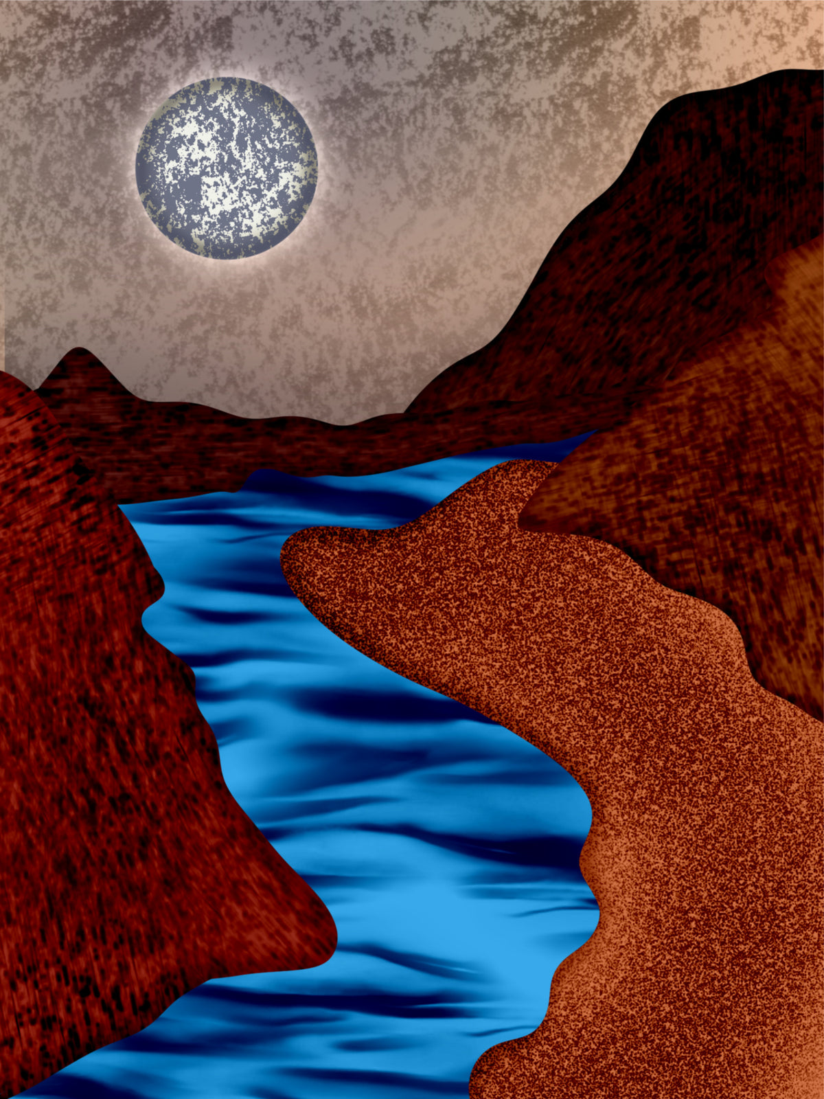 FULL MOON Poster och Canvastavla
