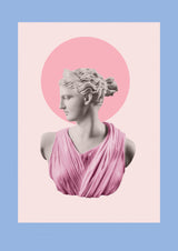 Artemispowderbluepink Ratioiso Poster och Canvastavla
