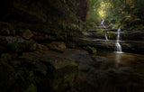 Blue Mountains Waterfalls Poster och Canvastavla