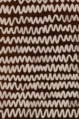 Beige ZigZag on Rusty Color Pattern Poster och Canvastavla
