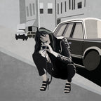 French Photographer Girl Poster och Canvastavla