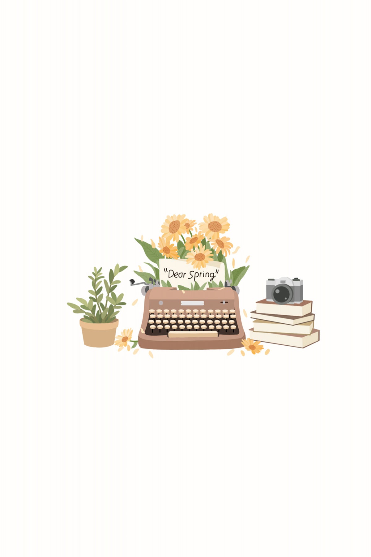 Hello Spring Poster och Canvastavla