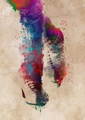Figure skating sport art Poster och Canvastavla