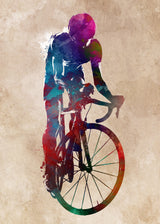 Cycling sport art 22 Poster och Canvastavla