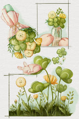 Lucky Clover and Bunny (1) Poster och Canvastavla
