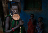 Surma tribe woman-I - Ethiopia Poster och Canvastavla