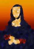 Furry Mona Poster och Canvastavla