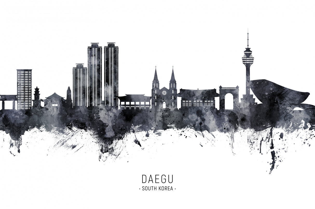 Daegu Skyline South Korea Poster och Canvastavla