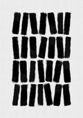 Black Brush Strokes Poster och Canvastavla