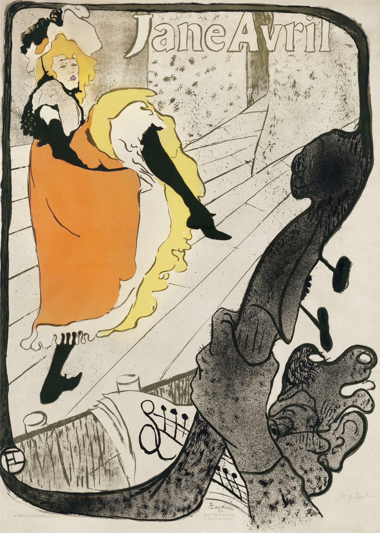 Jane Avril (1893) Poster och Canvastavla
