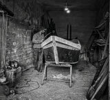 Handmade wooden boats in Mosul Poster och Canvastavla