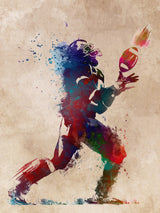 American Football Player Sport Art 2 Poster och Canvastavla