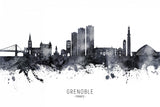 Grenoble France Skyline Poster och Canvastavla