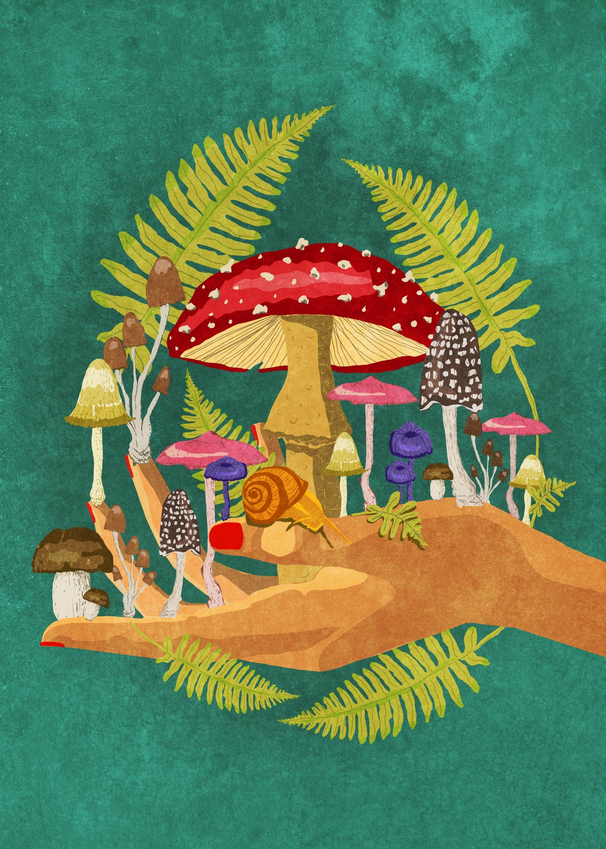 My Mushroom Cosmos Poster och Canvastavla