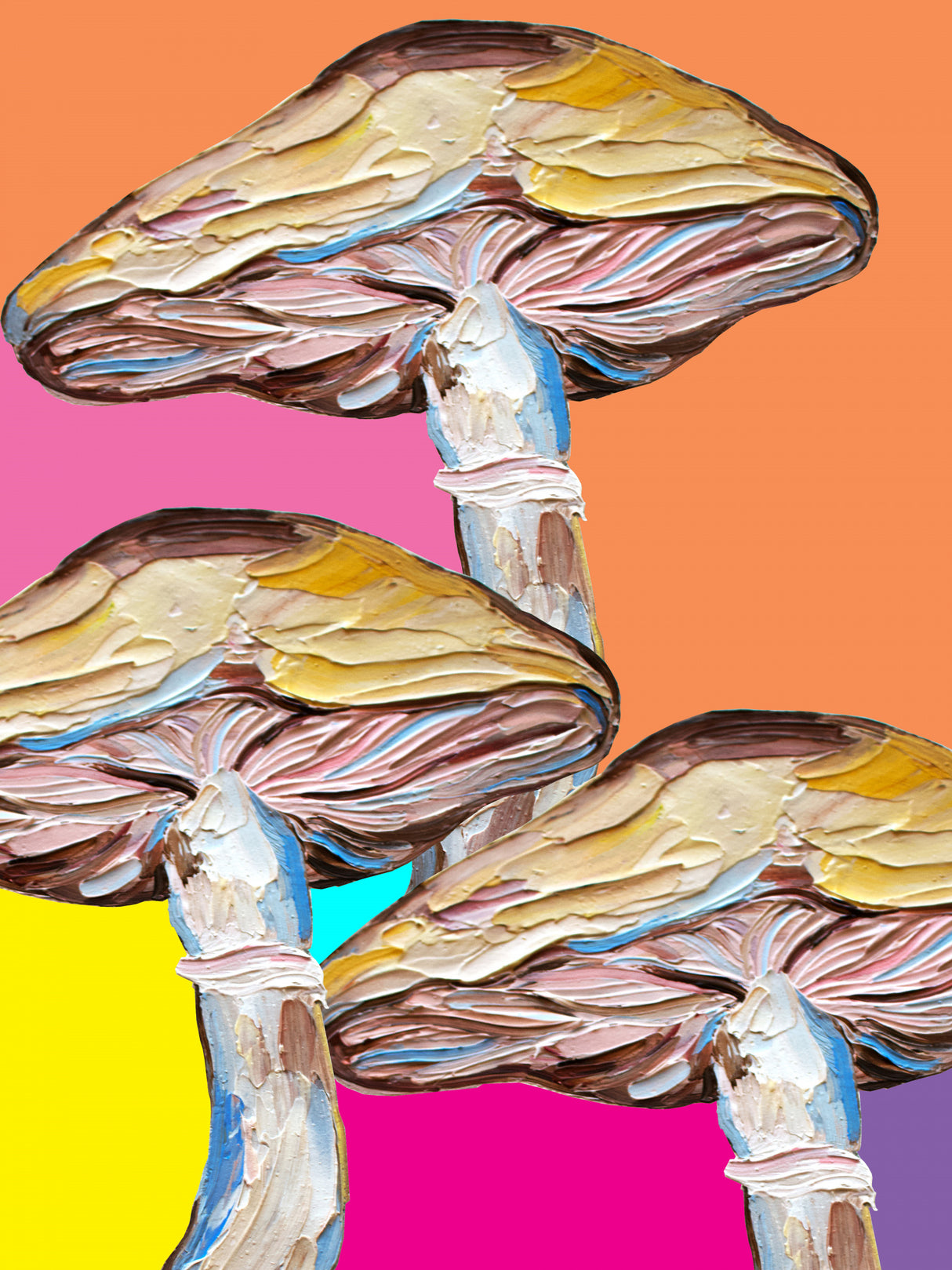 Psychedelic Mushrooms Poster och Canvastavla