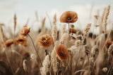 Orange Poppy Field Poster och Canvastavla