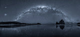 The Milky Way over Wharariki Beach Poster och Canvastavla