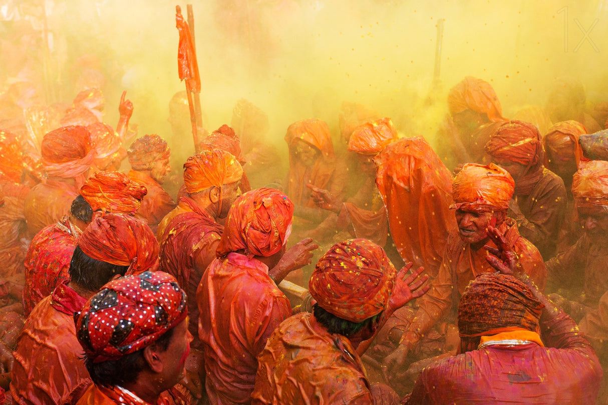 Lathmar Holi Poster och Canvastavla