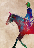 Horse Riding Sport Art (10) Poster och Canvastavla