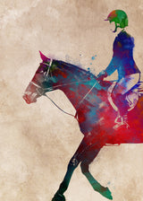 Horse Riding Sport Art (10) Poster och Canvastavla