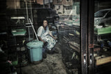 A bird seller - colored memory Poster och Canvastavla