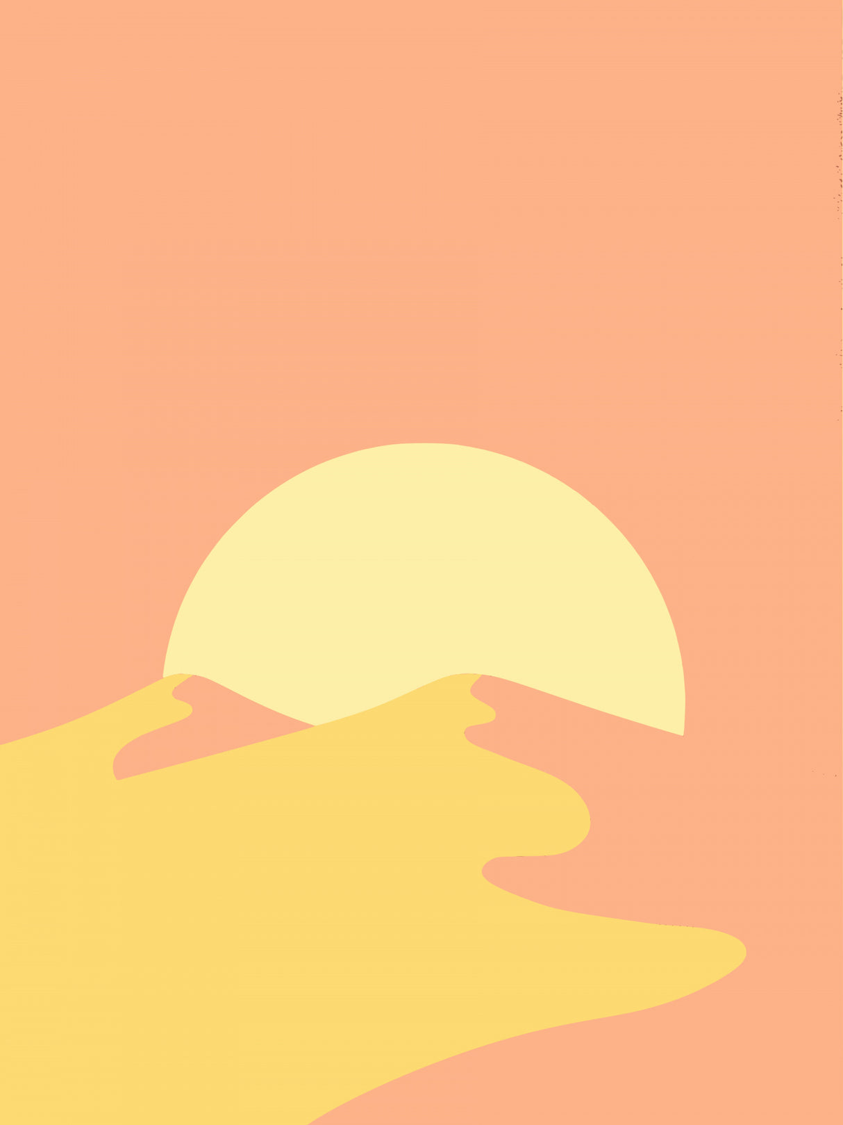 Warm Pink Desert Poster och Canvastavla