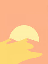 Warm Pink Desert Poster och Canvastavla