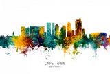 Cape Town South Africa Skyline Poster och Canvastavla