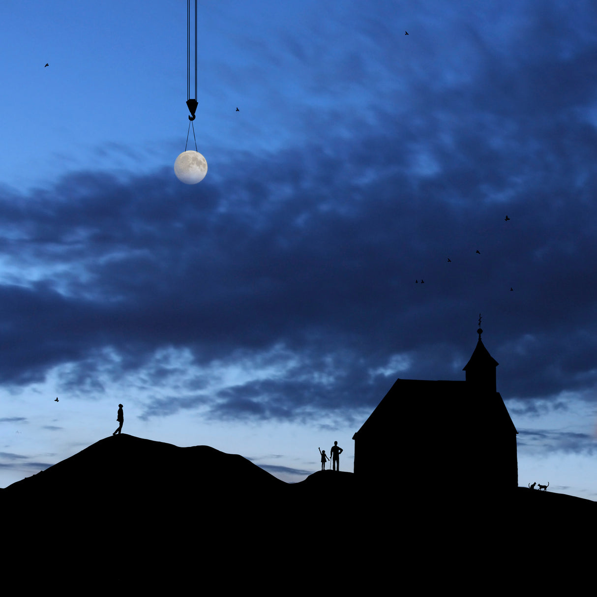 The full moom rises (an improved versio) Poster och Canvastavla