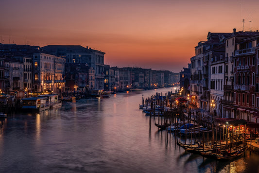 Venice Grand Canal at Sunset Poster och Canvastavla