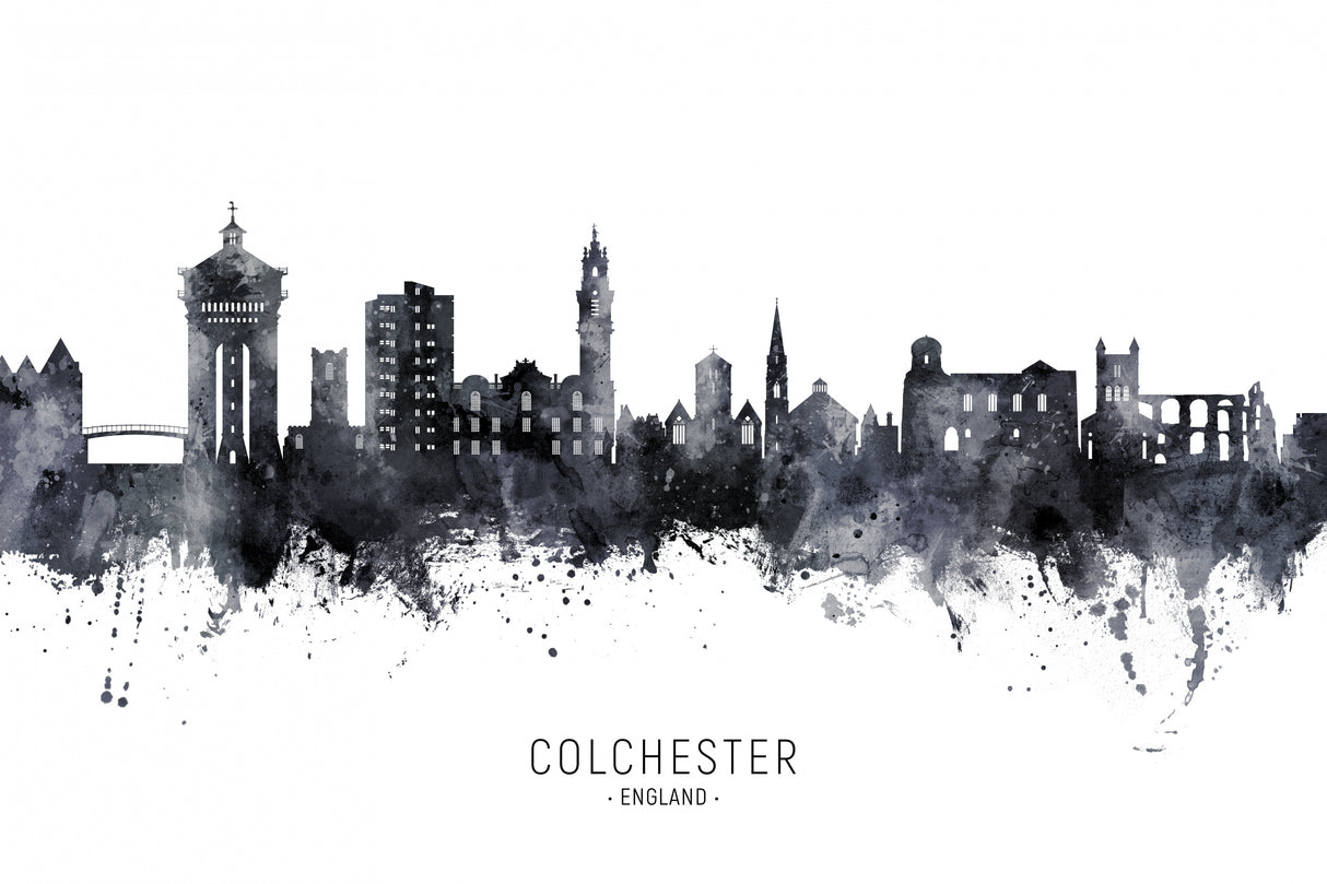 Colchester England Skyline Poster och Canvastavla