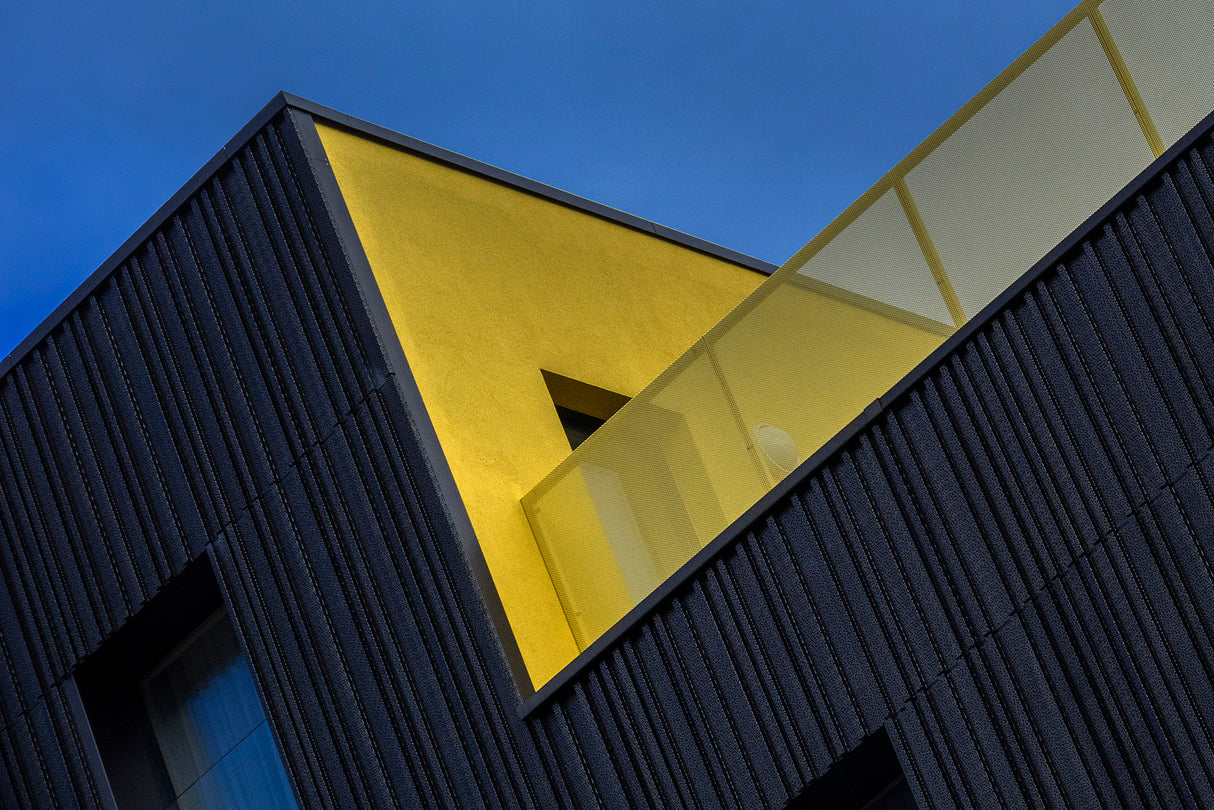 Yellow meets blue Poster och Canvastavla