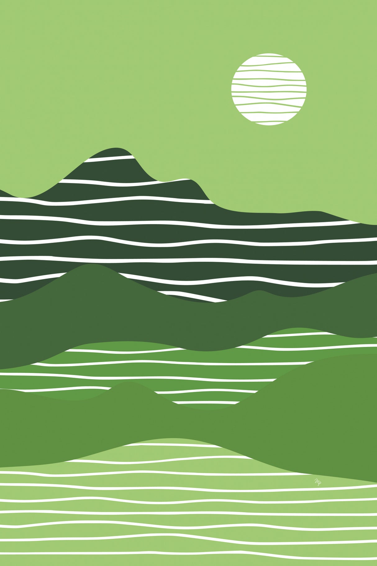 Green Nature Poster och Canvastavla