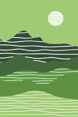 Green Nature Poster och Canvastavla