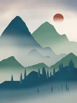Distant Mountains Poster och Canvastavla