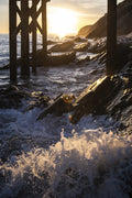 Coast at Sunset Poster och Canvastavla