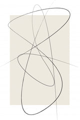 Beige Abstract Poster och Canvastavla