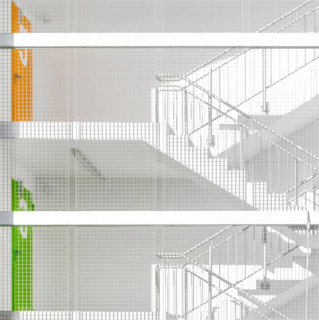 Car park stairs Poster och Canvastavla
