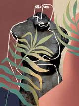 Tropical and Sculpture Poster och Canvastavla