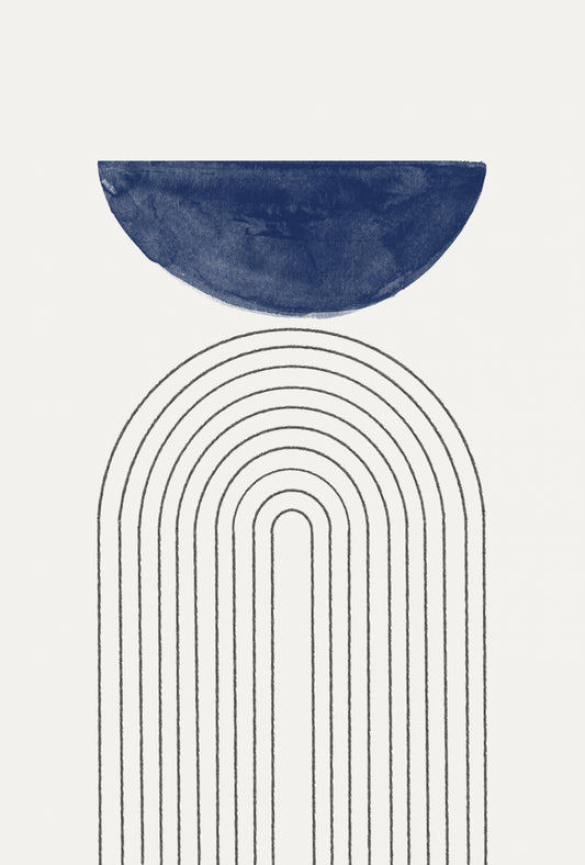 Blue Moon No3. Poster och Canvastavla
