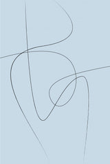 Blue Abstract Poster och Canvastavla