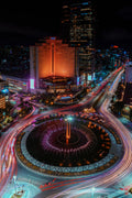 Jakarta City View at Night. Poster och Canvastavla